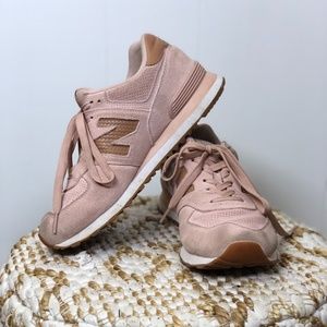 Light pink New Balance 574 V2 women's sneakers